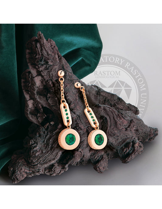 PENDIENTE COLGANTE EMERALD - 2